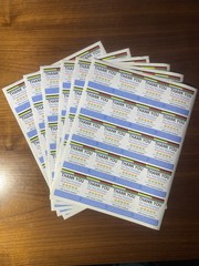 Multicolor Thank You Stickers For Online Stores and Sellers 120 in a Lot