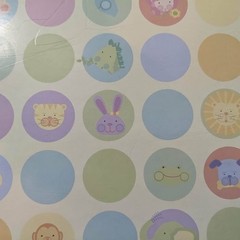 Gender Neutral Scrapbooking Lot 2 pads paper, Ribbons, Embellishments Lettering