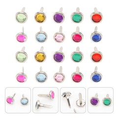 100pcs Metal Brads Paper Fastener for Card Making Crafts