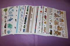 PSX HUGE Lot of 119 RARE Large Sheets of Mixed Stickers! 38 Different Designs!