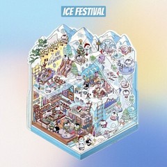 Two Extra Large (3D) 11.4 x 8.3 Isometric Scene Rooms. Ice Festival and Garden.