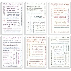 48 Sheets Inspirational Quotes Planner Stickers Small Talk for Journaling