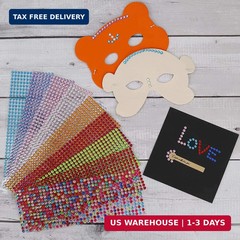 4536 Pieces Rhinestone Stickers Self-Adhesive Jewels Sticker for Kids DIY Craft