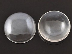 Transparent Round Flatback Glass Cabochon Dome 60mm No Hole Crafts