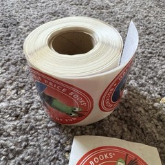 Half Price Books Bookworm Seal of Fun Summer Reading Sticker Roll 200+ Stickers