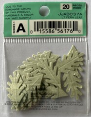 LIGHT GREEN FERN LEAF Die-cut Embellishment(20pc)Jolee’s•Flower•Garden•Stem•Bush