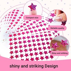 2100 Pcs Star Stickers, Glitter Star Stickers for Reward Chart 30 Sheets Rewa…