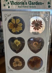 Victoria’s Garden real flower stickers