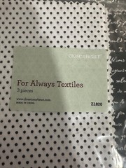 CTMH «For Always» – (1) Assortment Z1811 & (1) Textiles Z1820 *New*