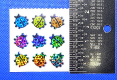 Colorful Ladybugs Blue Yellow Orange Pink Purple Prismatic Sandylion Sticker Mod
