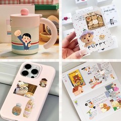 Versatile 30-Sheet Waterproof Kawaii Sticker Book for Scrapbooking & Journaling