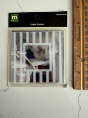 Making Memories Sheer Frame Wallpaper Stripe #24465 Scrapbooking Crafts