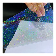 Bleidruck 25 Sheets Bubbles Holographic Clear Vinyl Sticker Paper