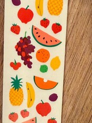 Vintage New Mrs Grossman Stickers Fruit Sealed Pack 3 Three Sheets 1999 USA