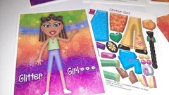 Vtg 90s Current Diva Valentine Cards w/Sticker Activity Sheet x4 Paper Dolls Y2K