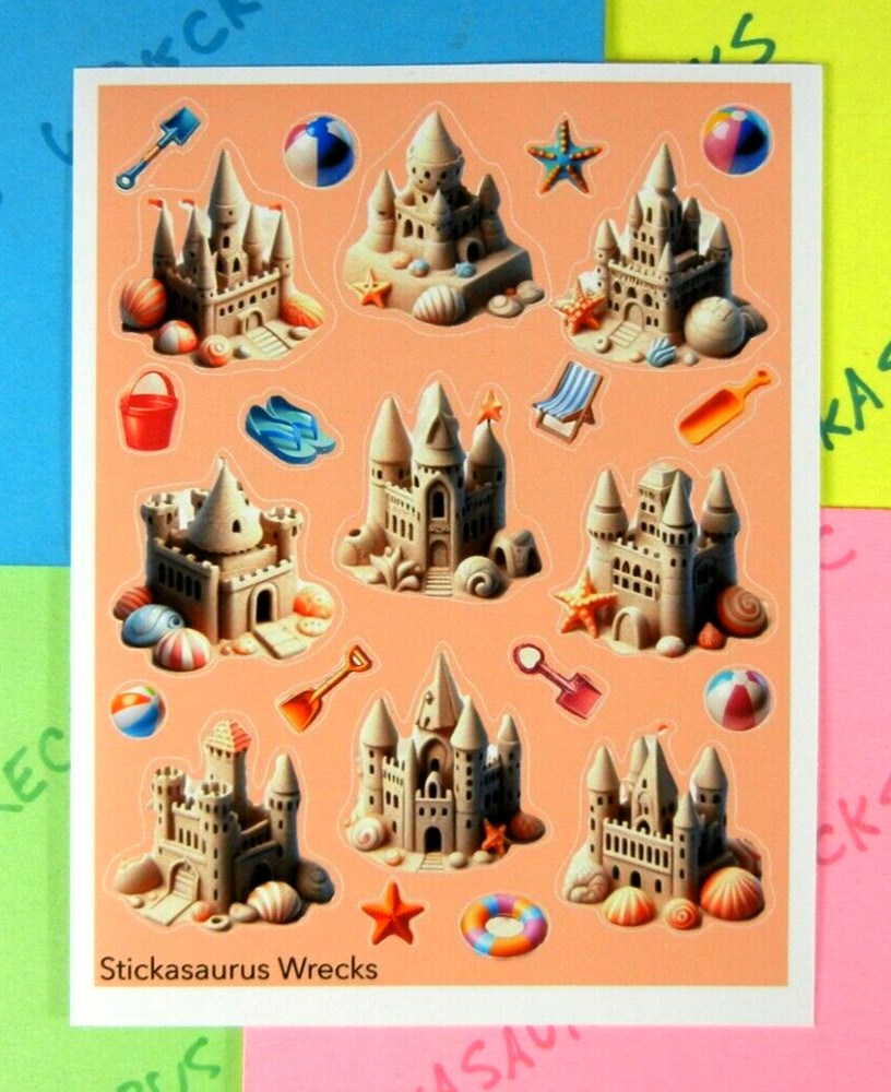 Sand Castles Sticker Sheet