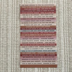 Inspirational Text Stickers, Motivational Phrase Quote Small Talk Set, 4 Sheets