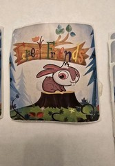 Vintage Smile Makers Forest Friends Woodland Stickers Lot of 6 2.5 x 2.5 Inches
