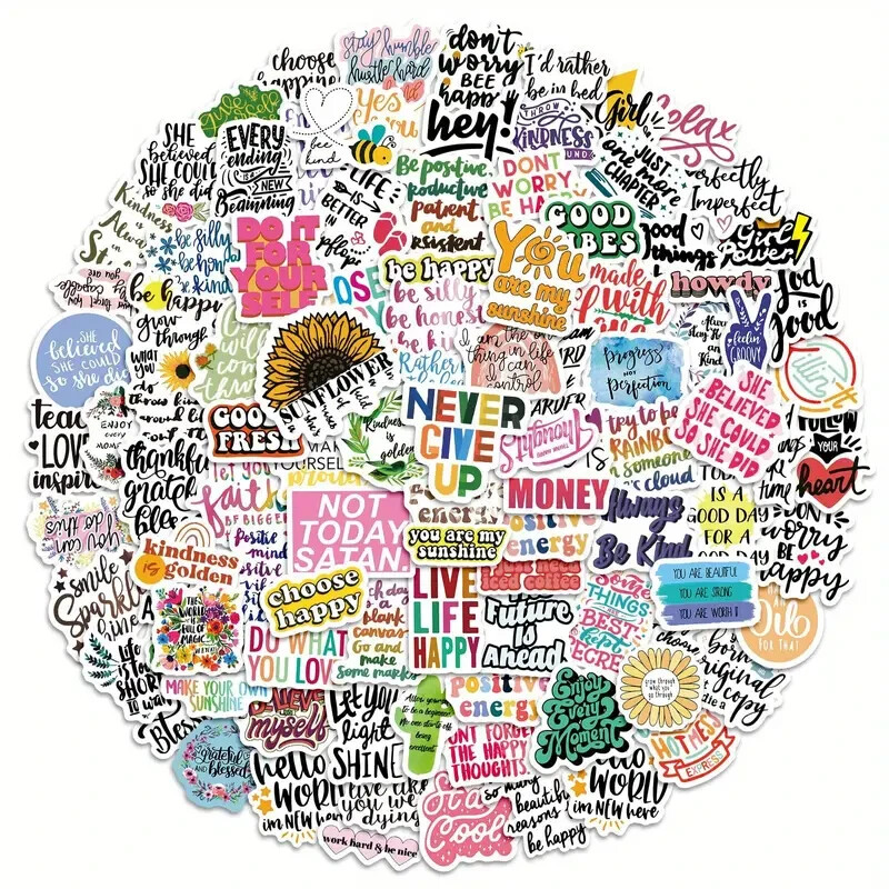 300 PCS Inspirational Stickers for Adults, Motivational Water Bottle Stickers