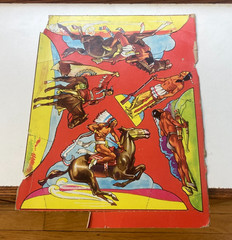 1950’s Vtg Old Western Paper Doll Stand Ups Cowboy/Indian-Cut & Uncut Scrapbook