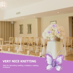 50pcs wedding butterfly decor butterfly decorations butterfly clothing patches