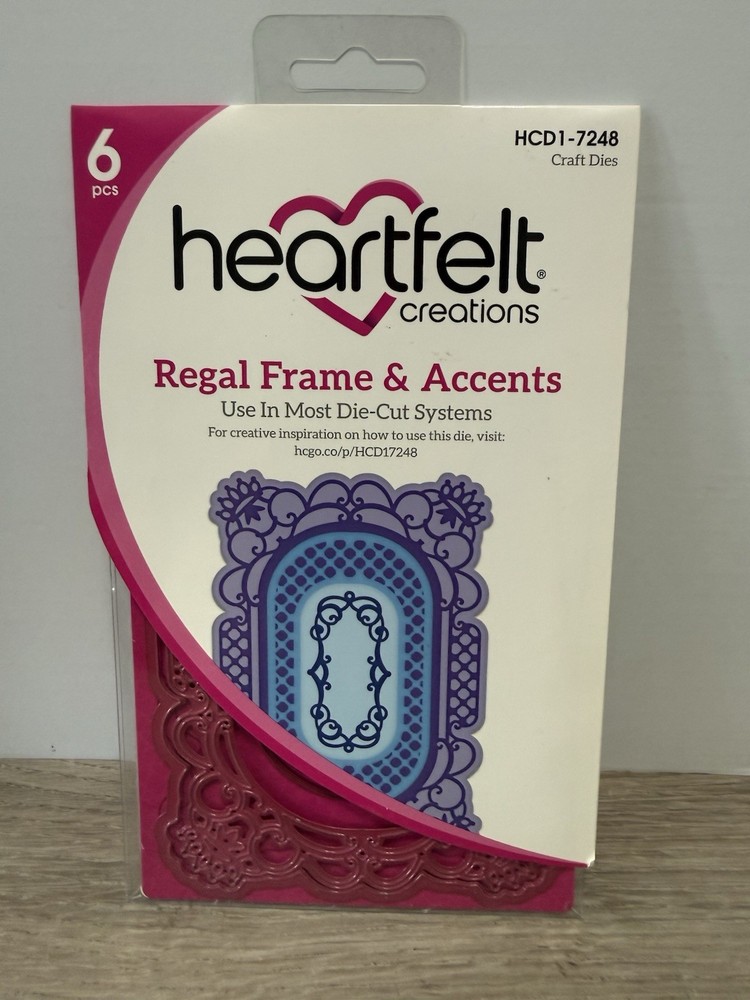 Heartfelt Creations Regal Frame and Accents HCD1-7248 Dies 3 Pcs Paper Crafting