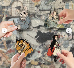 25 PIECES FAIRY TALE STORY WORLD STICKERS SCRAPBOOK JUNK JOURNAL PHONE #16