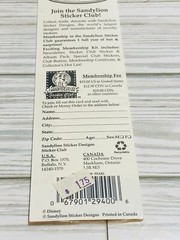 Vintage Disney Sandylion Disney Babies Mother of Pearl Stickers Sealed Sheet
