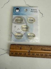 Li’l Davis Design Embellish Bubble Phrase~Moment Time Wonder Reflection Memories