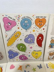 Hallmark, AGC, & Trend Loose Partial Sheet New Stickers Bears, Sweet Dreams, Etc