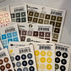 Lot Of 24 Sheets All My Memories Alphabet Stickers Alpha Blocks Alpha Rounds