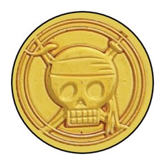 pirate gold coin stickers, labels, tags, envelope seals, money, skull
