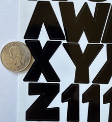 BLACK 1-1/4” ALPHABET Stickers(4 sheet)Making Memories•Letters•Numbers •Words•
