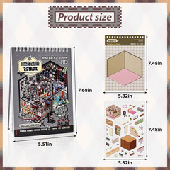 20 Sets 3D Sticker Scene, Make Your Own Sticker Scene Book, Stickers Scene for R