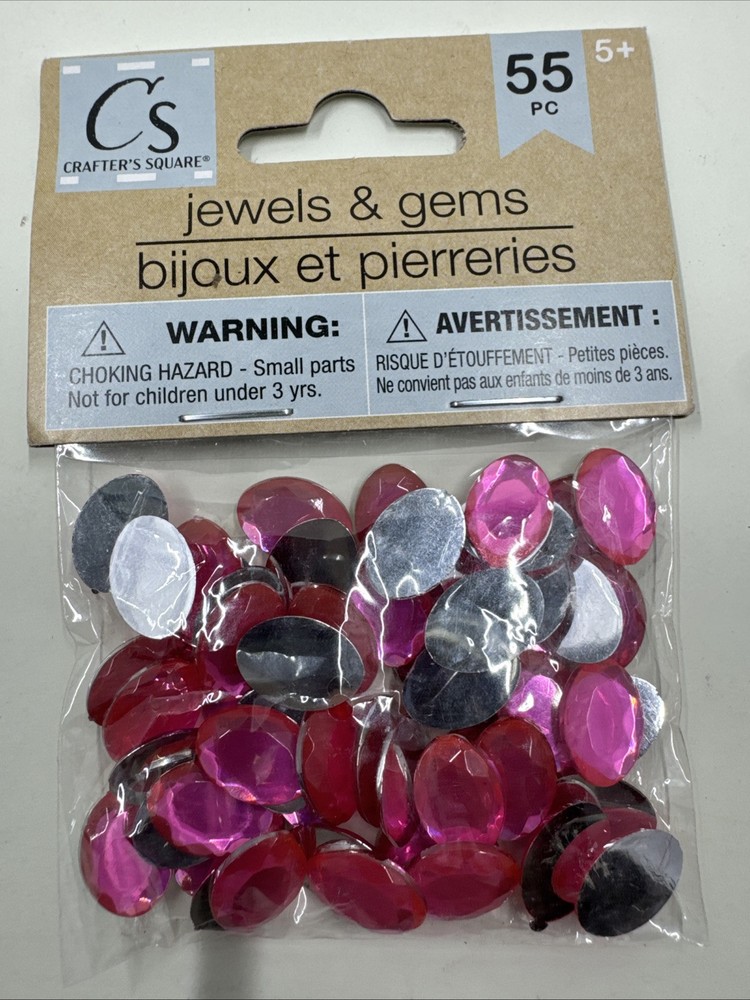 CRAFTER’S SQUARE Jewels & Gems Oval SHAPE Pink