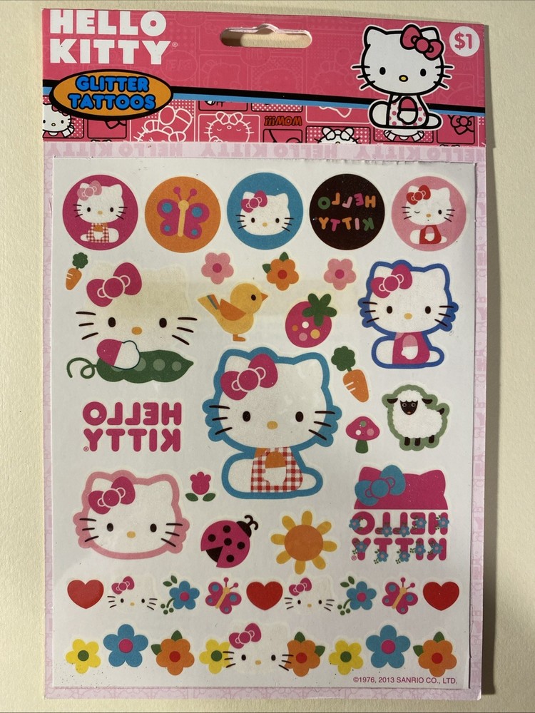 Hello Kitty Body Sticker Sheet Craft Stickers
