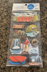 Recollections BANFF NATIONAL PARK Dimensional Stickers 10 Pieces