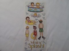 Swimming pool SCRAPBOOKING Stickers By Bo-Bunny Press