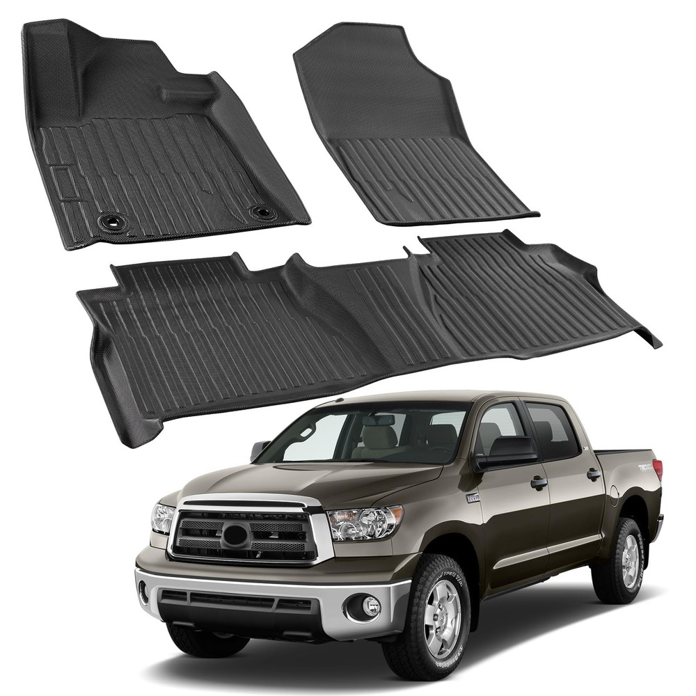 Floor Mats for Toyota Tundra: 2012 2013 CrewMax Cab & Double Cab,for Toyota T…