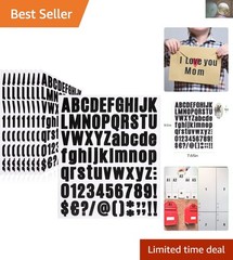Durable 810-Piece Letter/Number Sticker Set – Waterproof & Removable Solutions