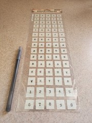 Sticko/Rebecca Sower’s Nostalgiques~Cracked Glass Alphabet Stickers