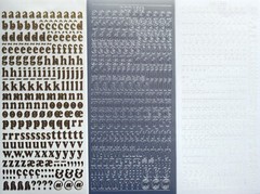 10mm (1cm) LOWERCASE ALPHABET Letters Capital Alphabets Symbols 5 Colours