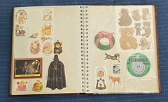 Vintage Sticker Album Hallmark AGC Puffy
