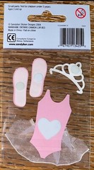 Essentials Sandylion Ballerina Ballet Dance Flowers Tiara Wand Scrapbook Sticker