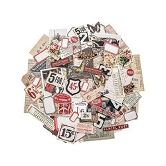 Ephemera Pack – Snippets by Tim Holtz 3/8″ to 3″ in height, Multicolor