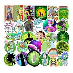 Rick & Morty Stickers Vinyl Decal Humor Fun Cartoon Show Sitcom 100pc (0087#1)