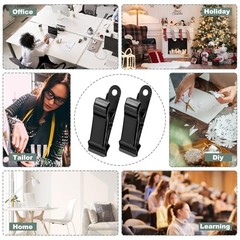 30 PCS Black Mini Clips for Crafts, 1.58 Inch X 0.5 Inch Metal Alligator