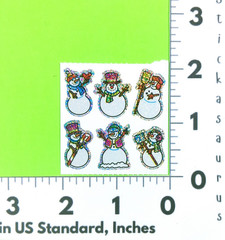 Carson Dellosa Glittery Snowmen Sticker Mod