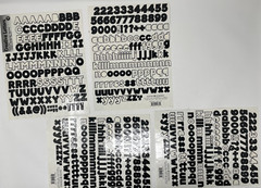Alphabet ABC 123 Stickers – YOU PICK Brand Style Size Color