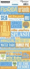 Reminisce Signature Series Travel Stickers-Florida Quote